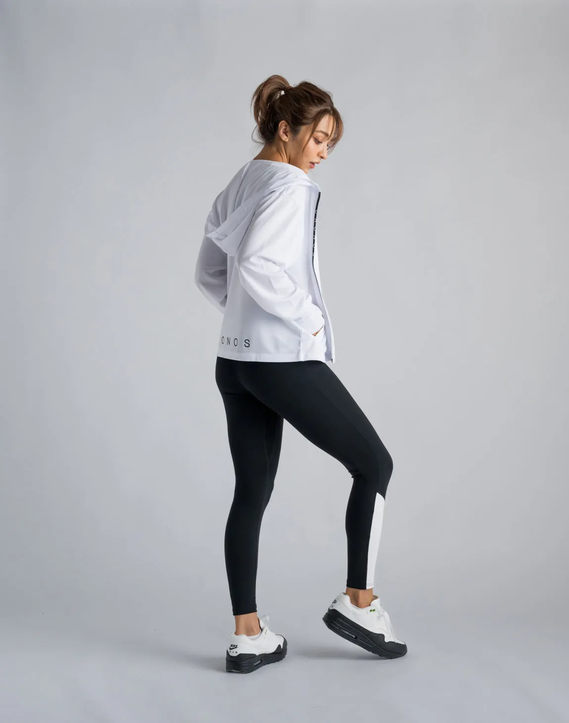 CRONOS WOMEN OUTDOOR UV CUT HOODIE【WHITE】