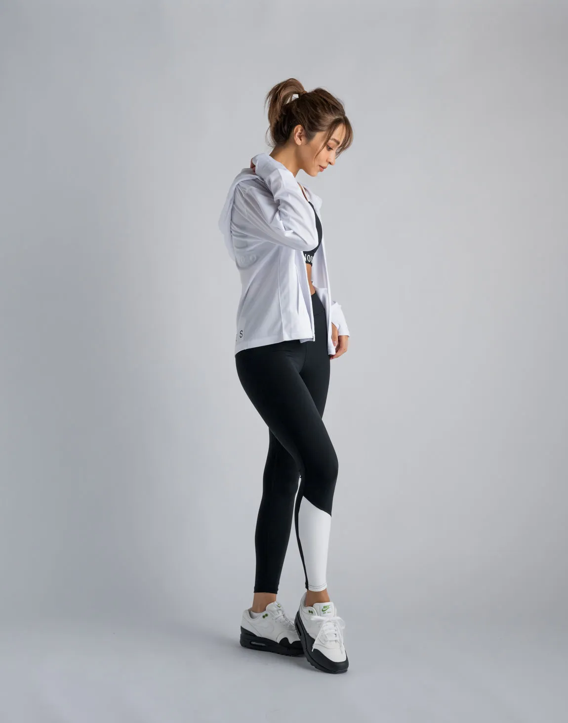 CRONOS WOMEN OUTDOOR UV CUT HOODIE【WHITE】