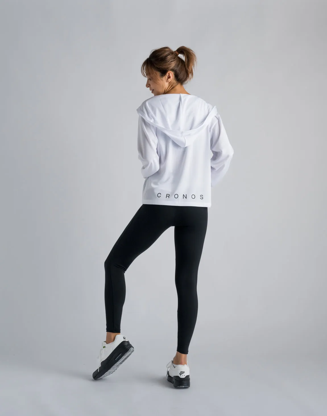 CRONOS WOMEN OUTDOOR UV CUT HOODIE【WHITE】
