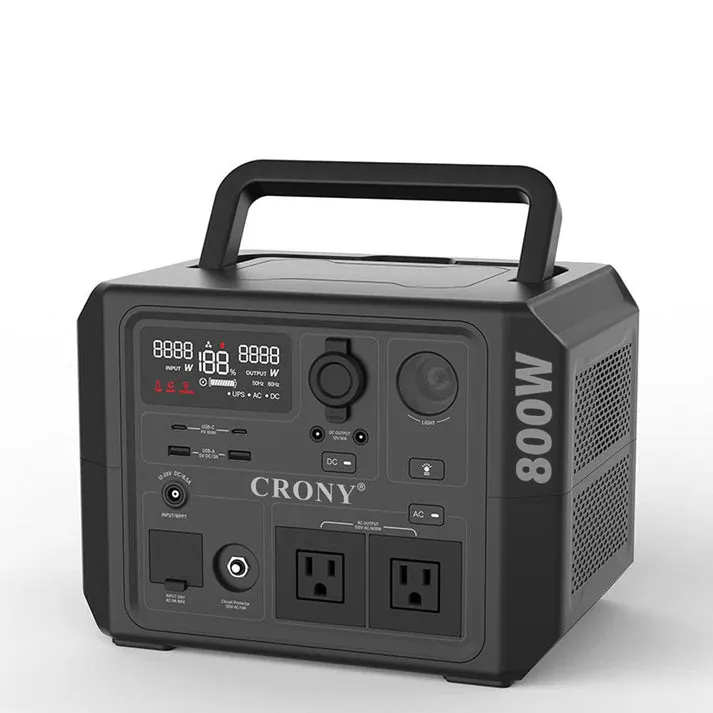 Crony CN601-800W Portable Power Station Portable Outdoor Power Lithium Iron Phosphate Energy Storage Power