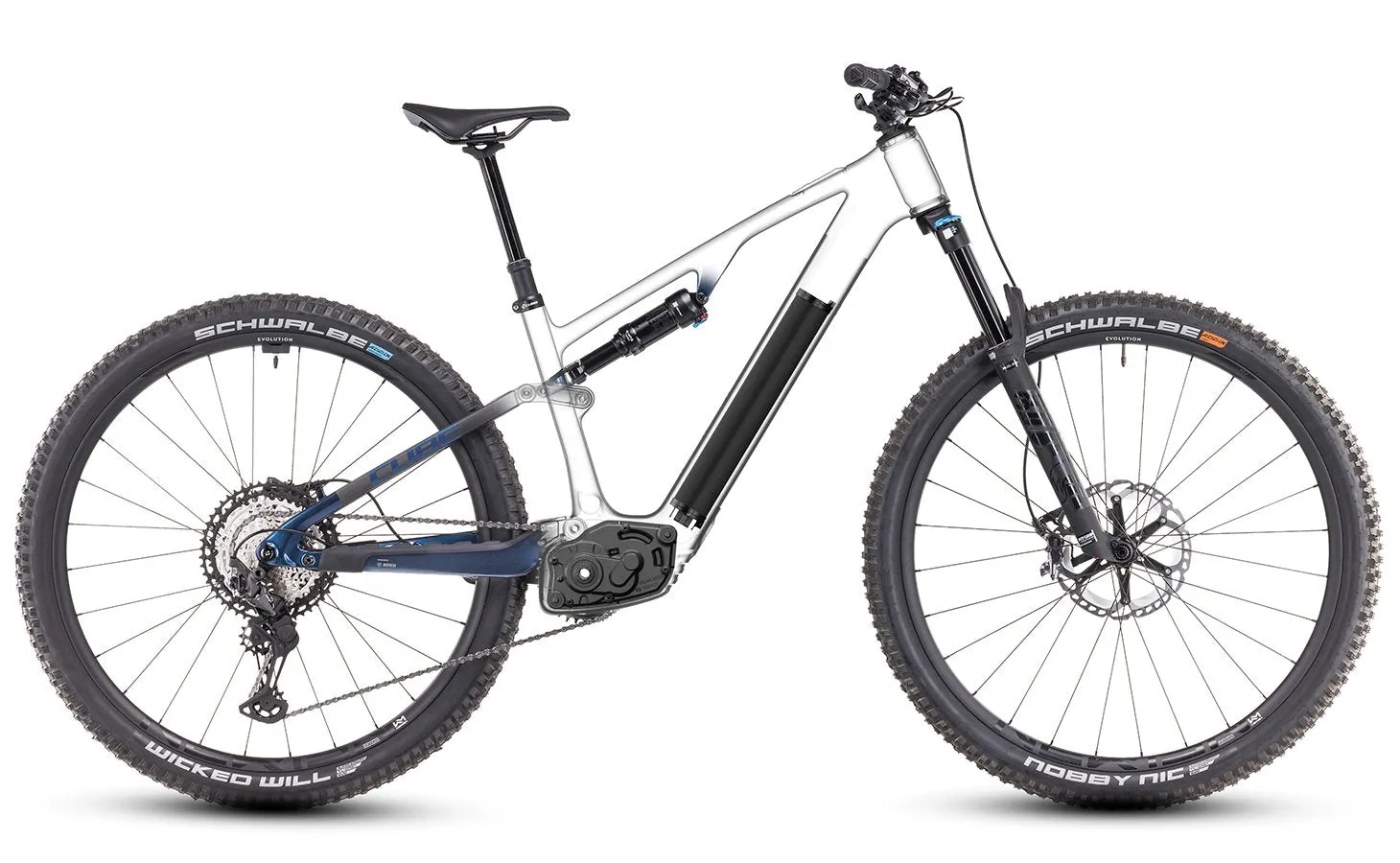 Cube AMS Hybrid One44 C:68X SLT 400X Electric Mountain Bike 2024 - Carbon