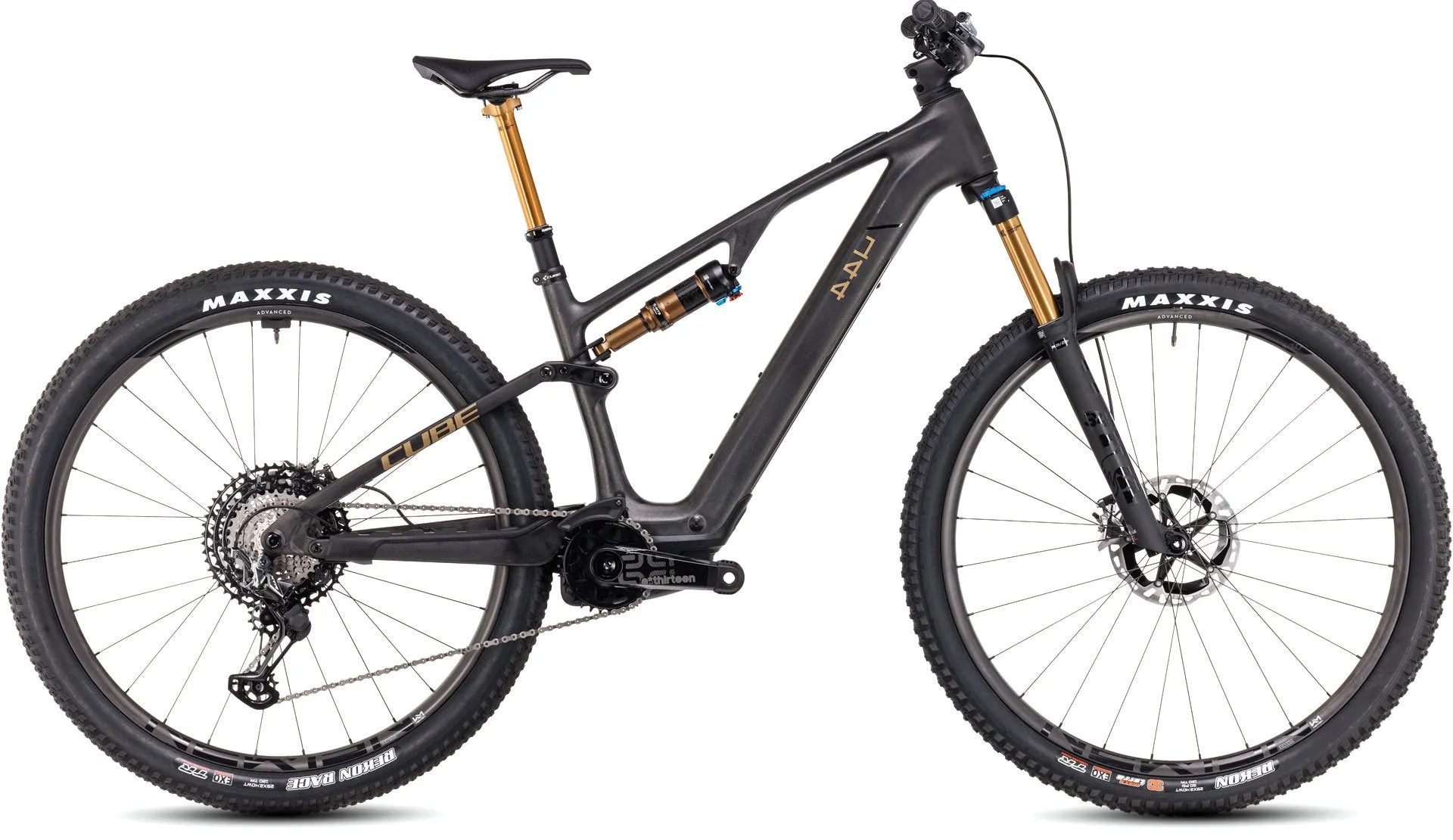 Cube AMS Hybrid One44 C:68X SLT 400X Electric Mountain Bike 2024 - Carbon