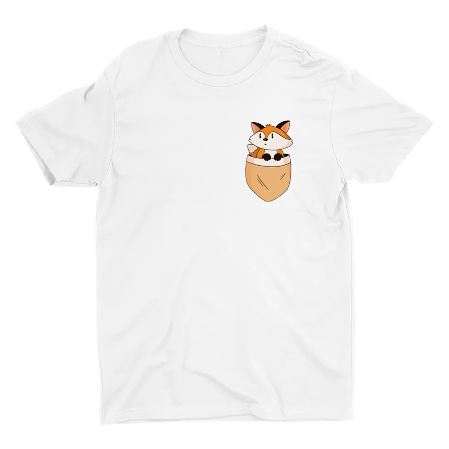 Cute Fox Printed T-shirt