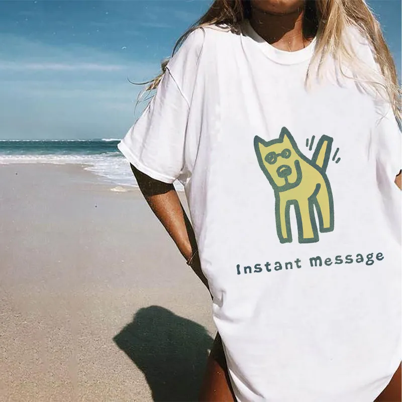 Cute Puppy Cotton Tee