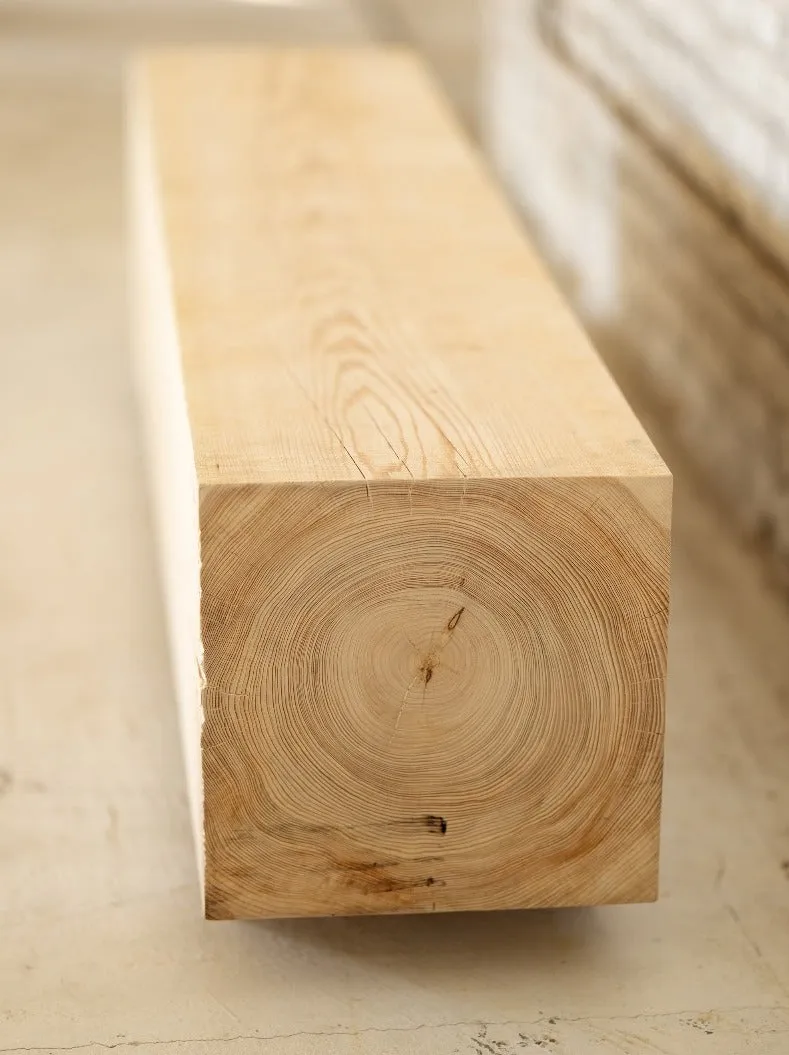Cypress Wood Beam Bench | Large Reclaimed Wood Bench