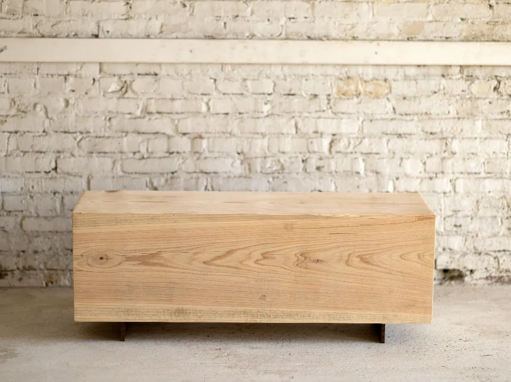 Cypress Wood Beam Bench | Large Reclaimed Wood Bench