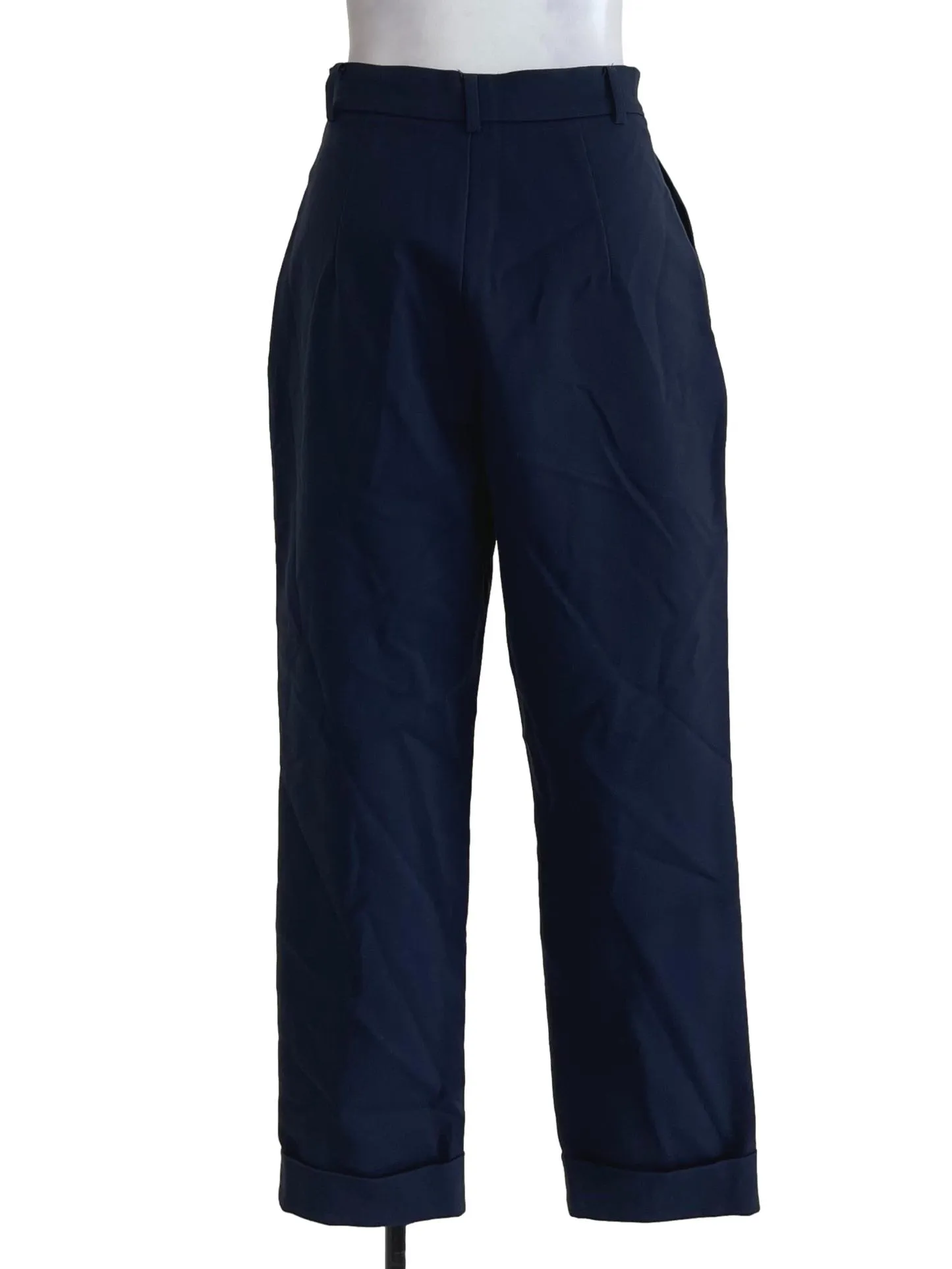 Dark Blue Straight Cut Pants