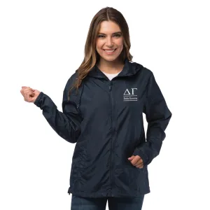 Delta Gamma Lightweight Windbreaker Jacket