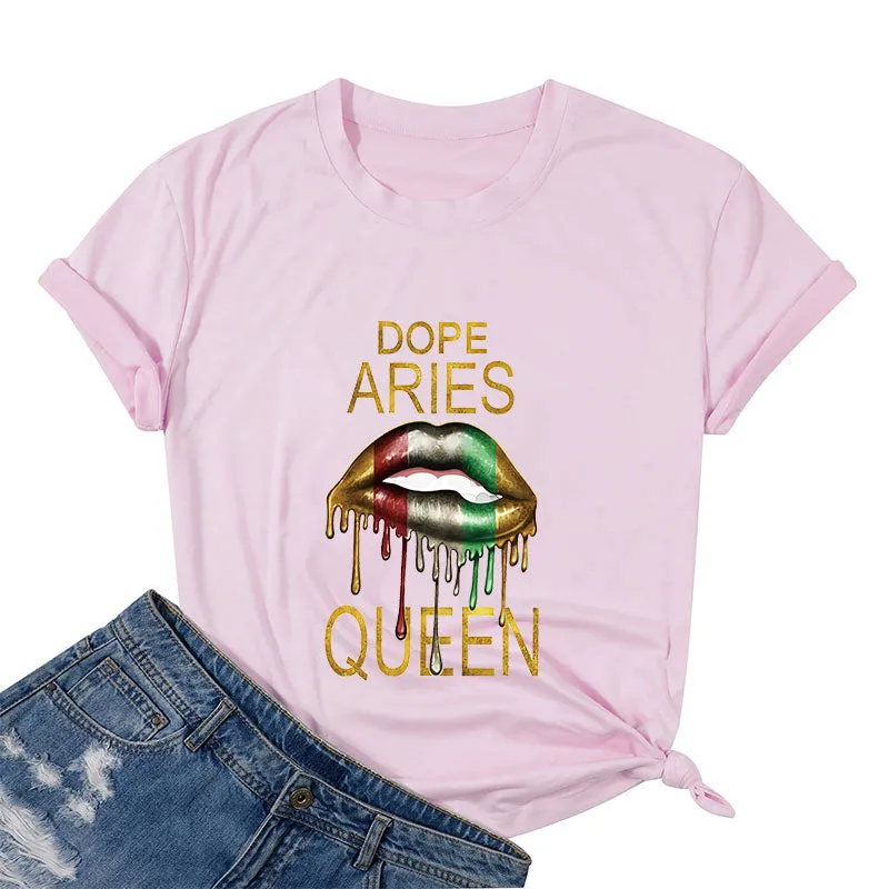 Dope Aries Queen Cotton Tee