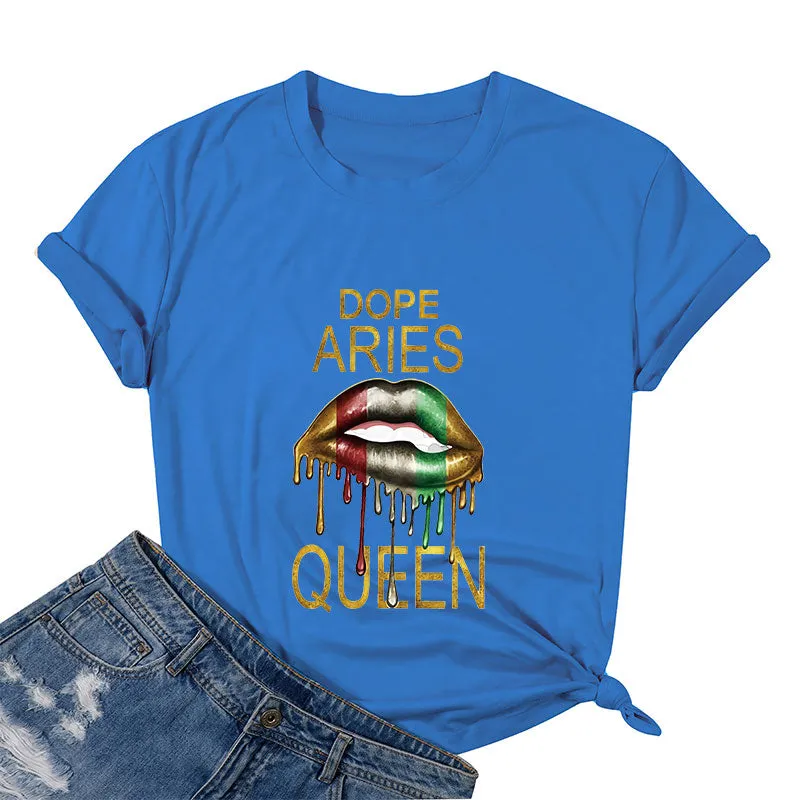 Dope Aries Queen Cotton Tee