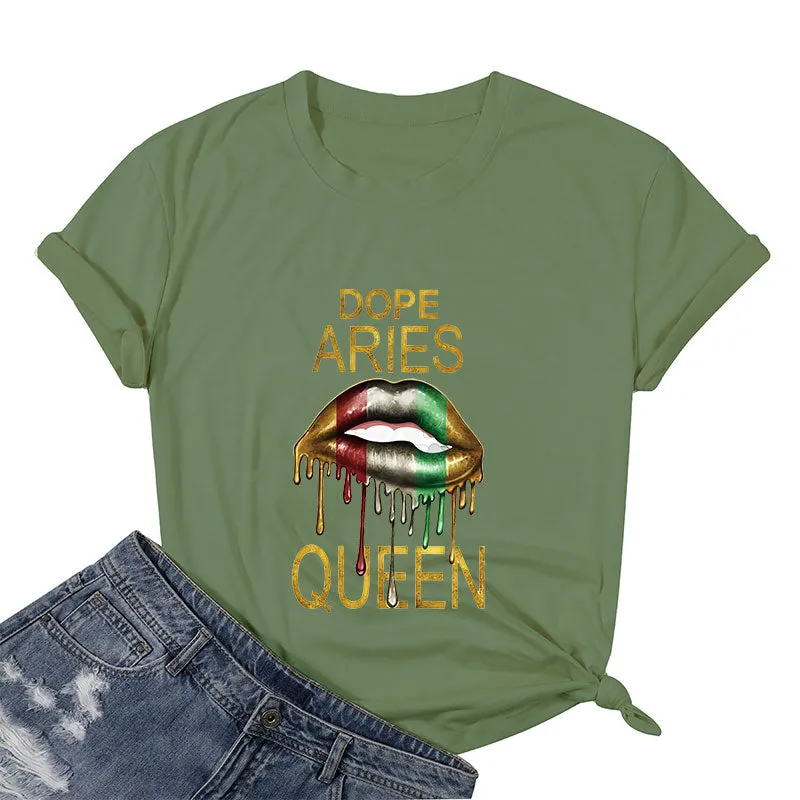 Dope Aries Queen Cotton Tee