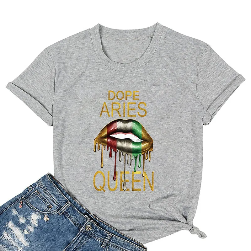 Dope Aries Queen Cotton Tee