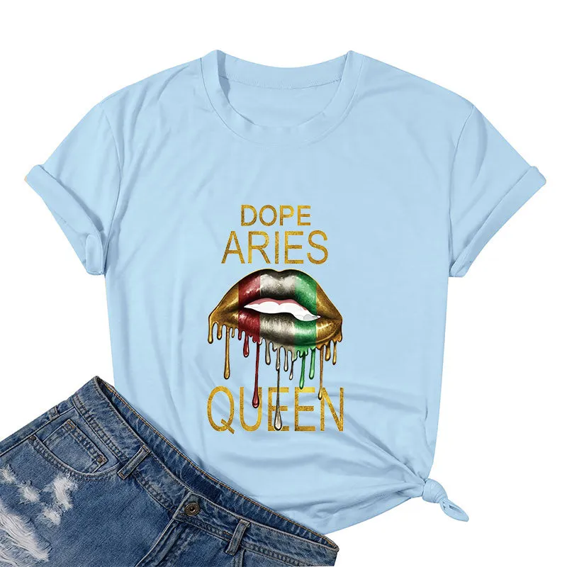 Dope Aries Queen Cotton Tee