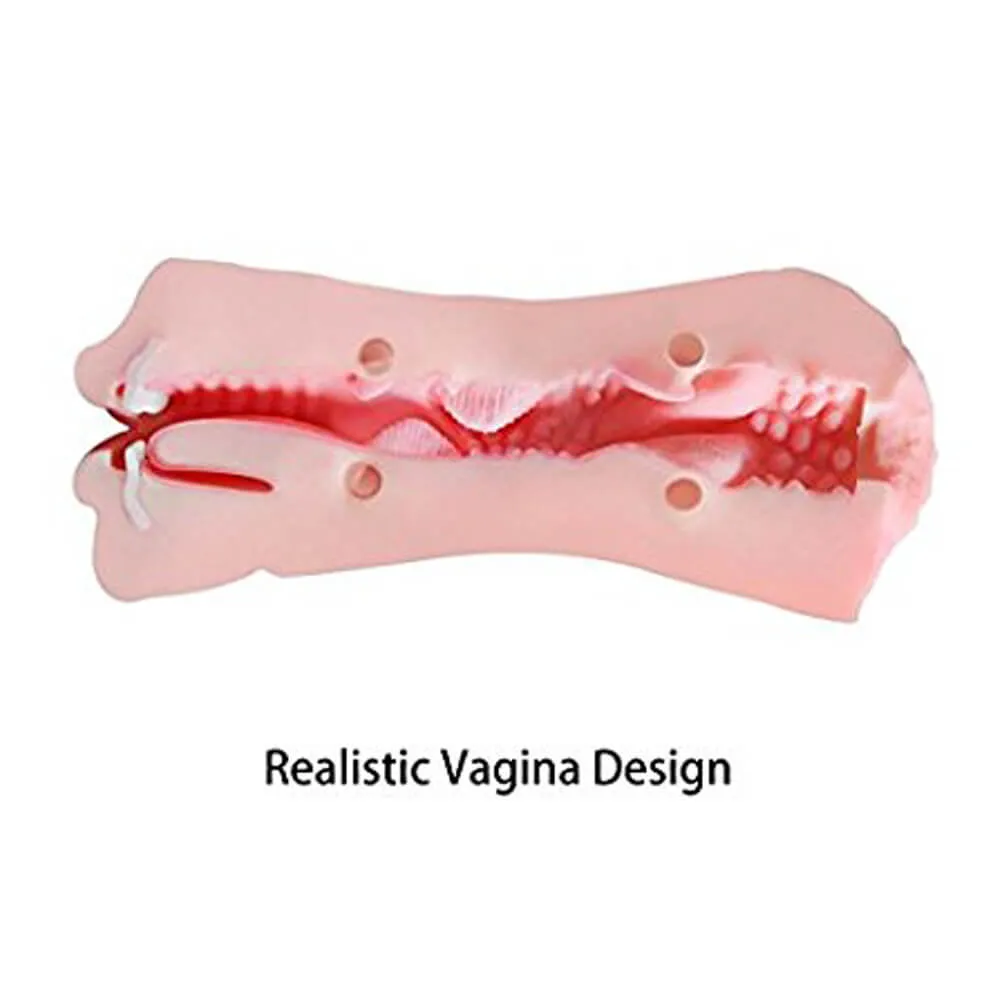 Dual Use Vagina Mouth Masturbator Realistic 3D Deep Throat Sex Toy