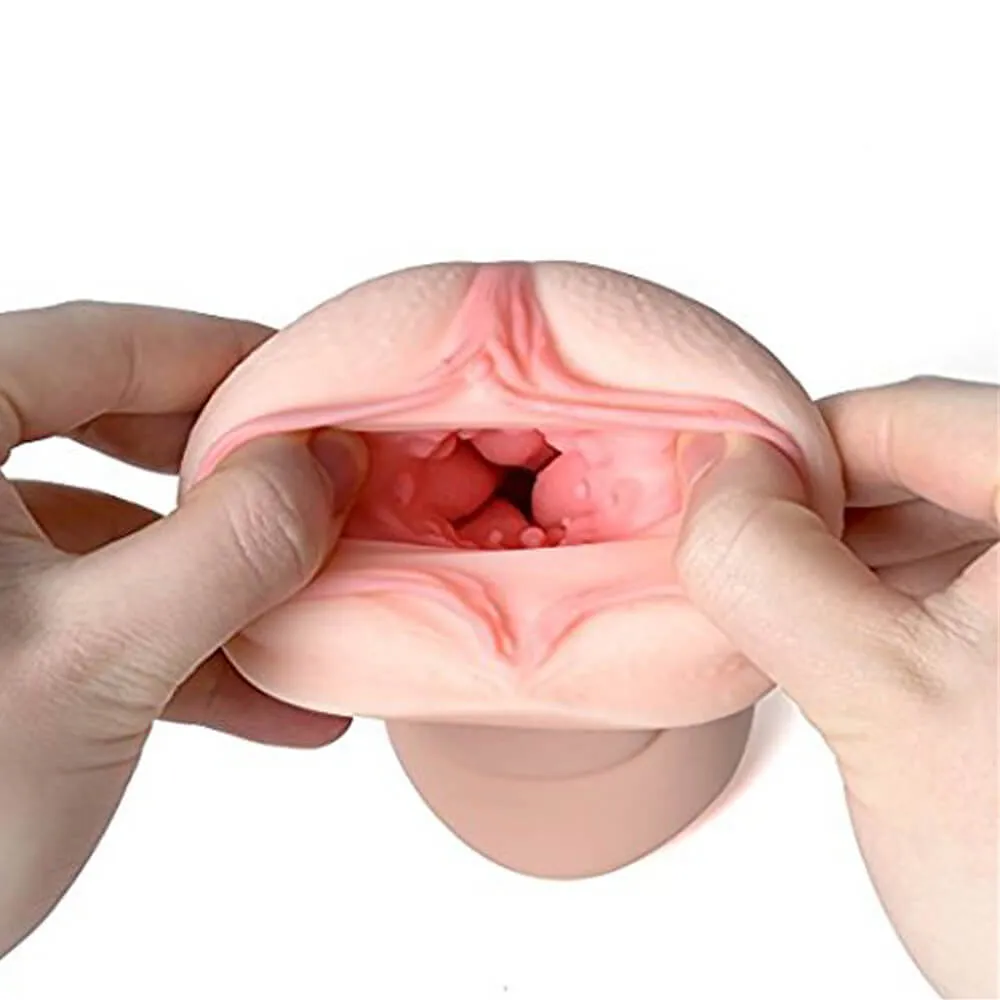 Dual Use Vagina Mouth Masturbator Realistic 3D Deep Throat Sex Toy