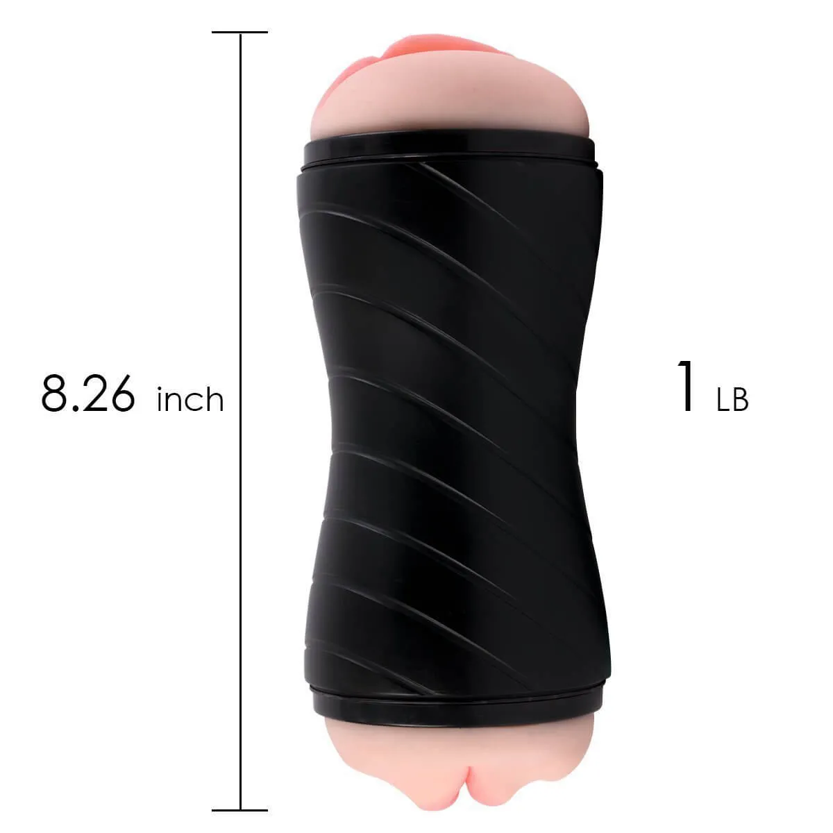 Dual Use Vagina Mouth Masturbator Realistic 3D Deep Throat Sex Toy