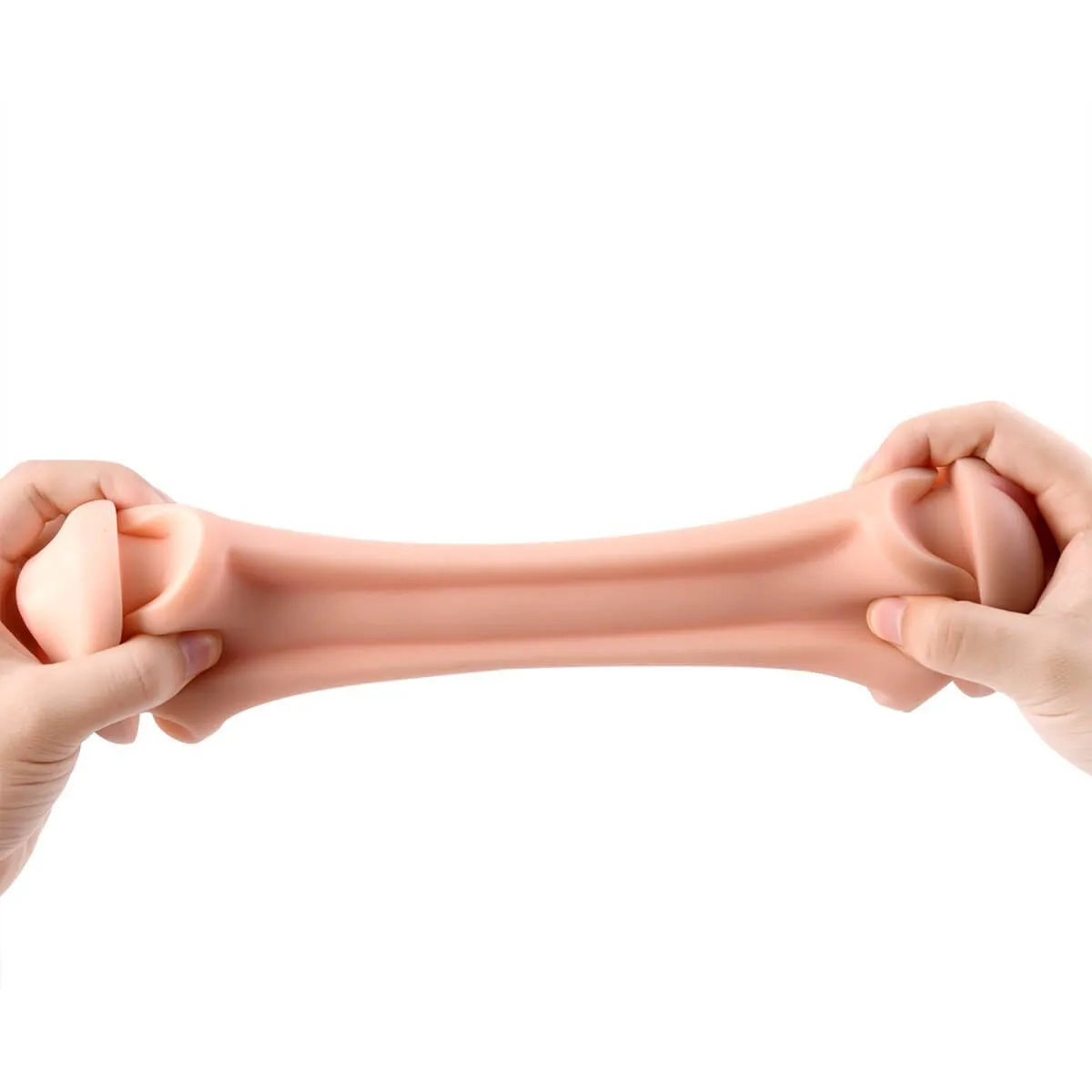 Dual Use Vagina Mouth Masturbator Realistic 3D Deep Throat Sex Toy
