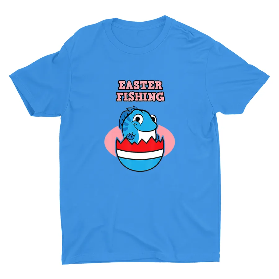 Easter Fishing Printed Cotton Tee