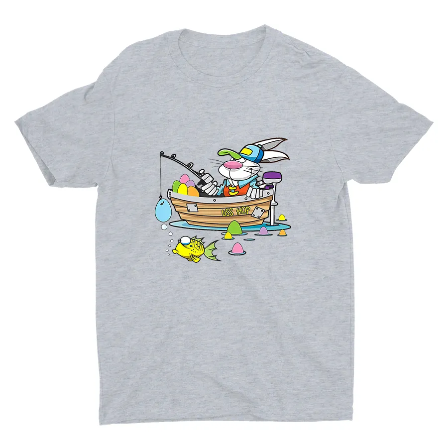 Easter Fishing Printed Cotton Tee