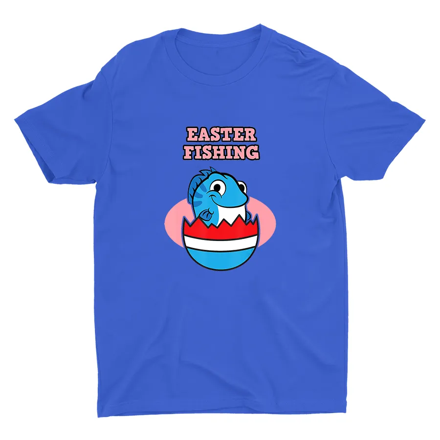 Easter Fishing Printed Cotton Tee