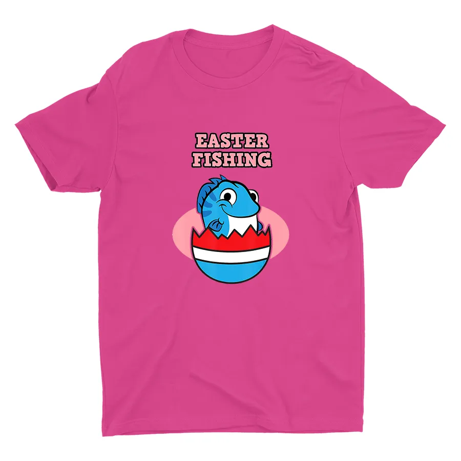 Easter Fishing Printed Cotton Tee