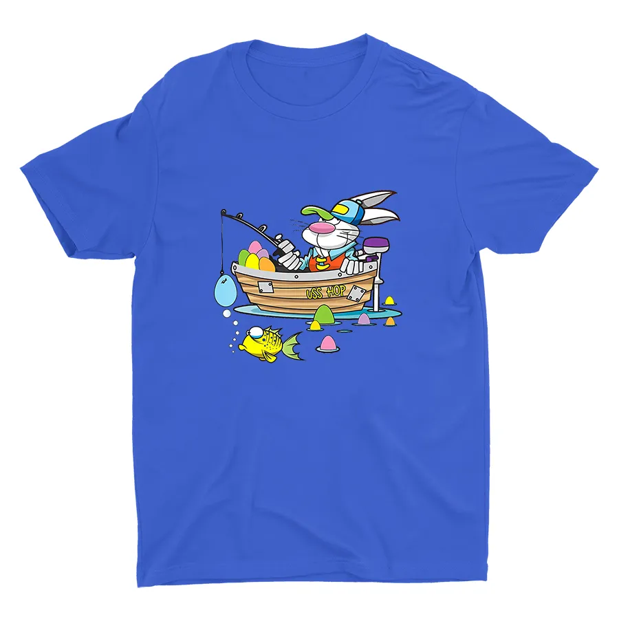 Easter Fishing Printed Cotton Tee