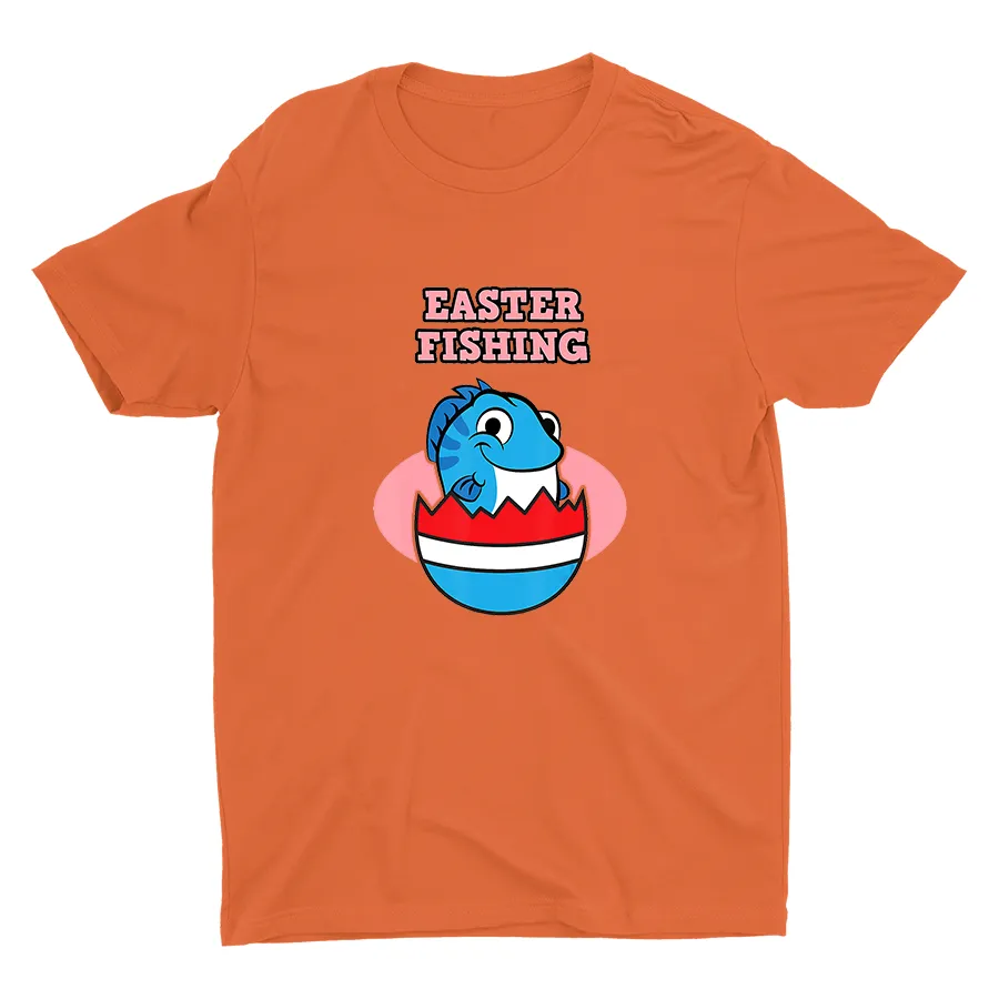 Easter Fishing Printed Cotton Tee