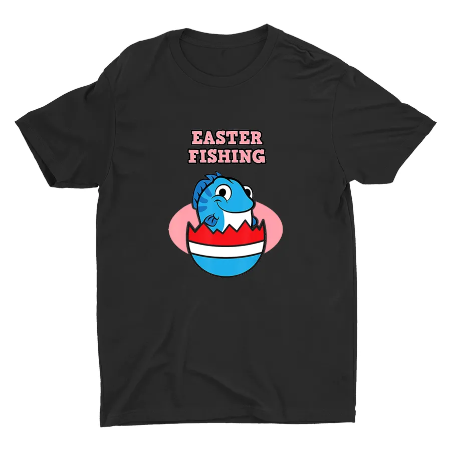 Easter Fishing Printed Cotton Tee