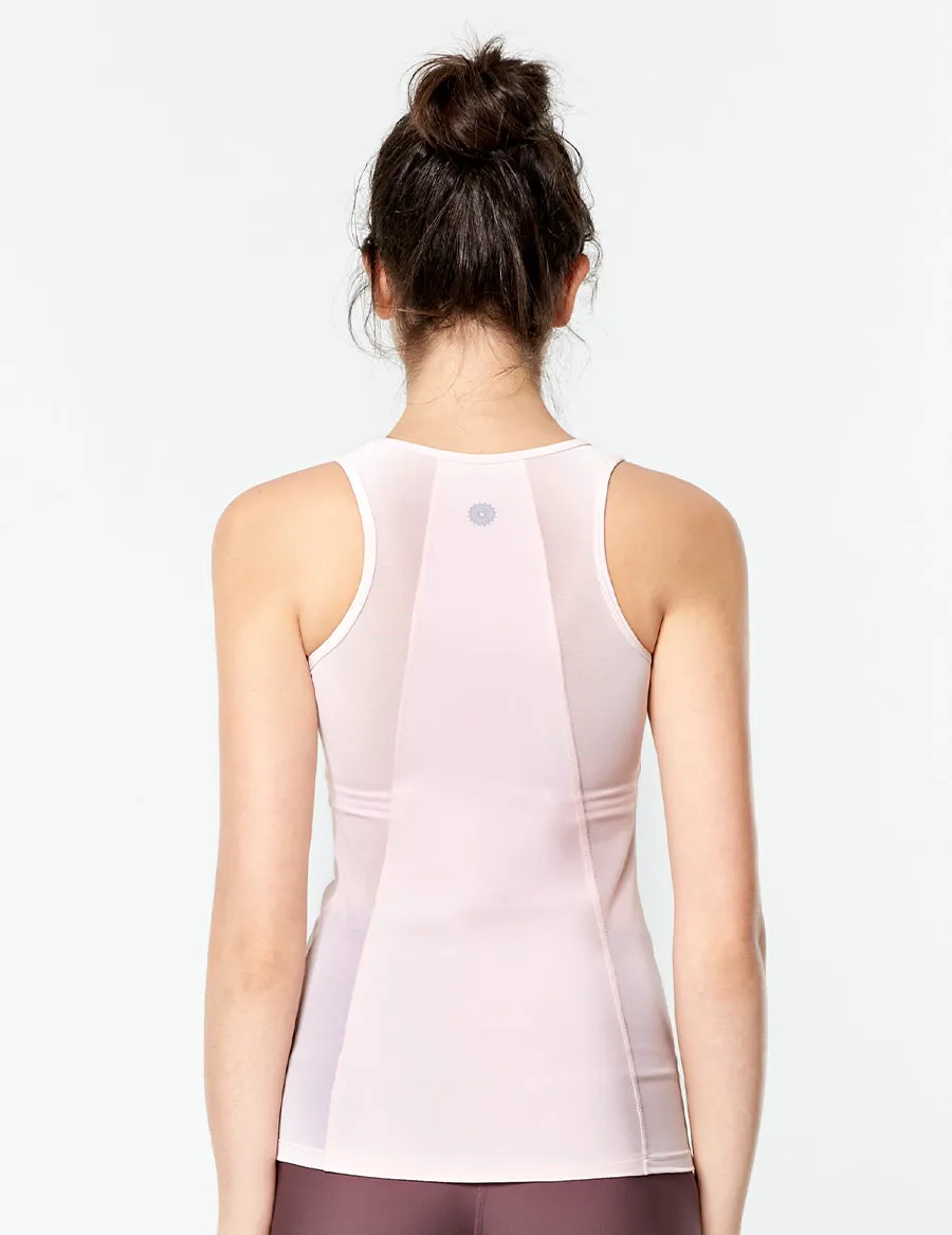 easyoga LA-VEDA By Your Side Tank - R32 Ivory Pink