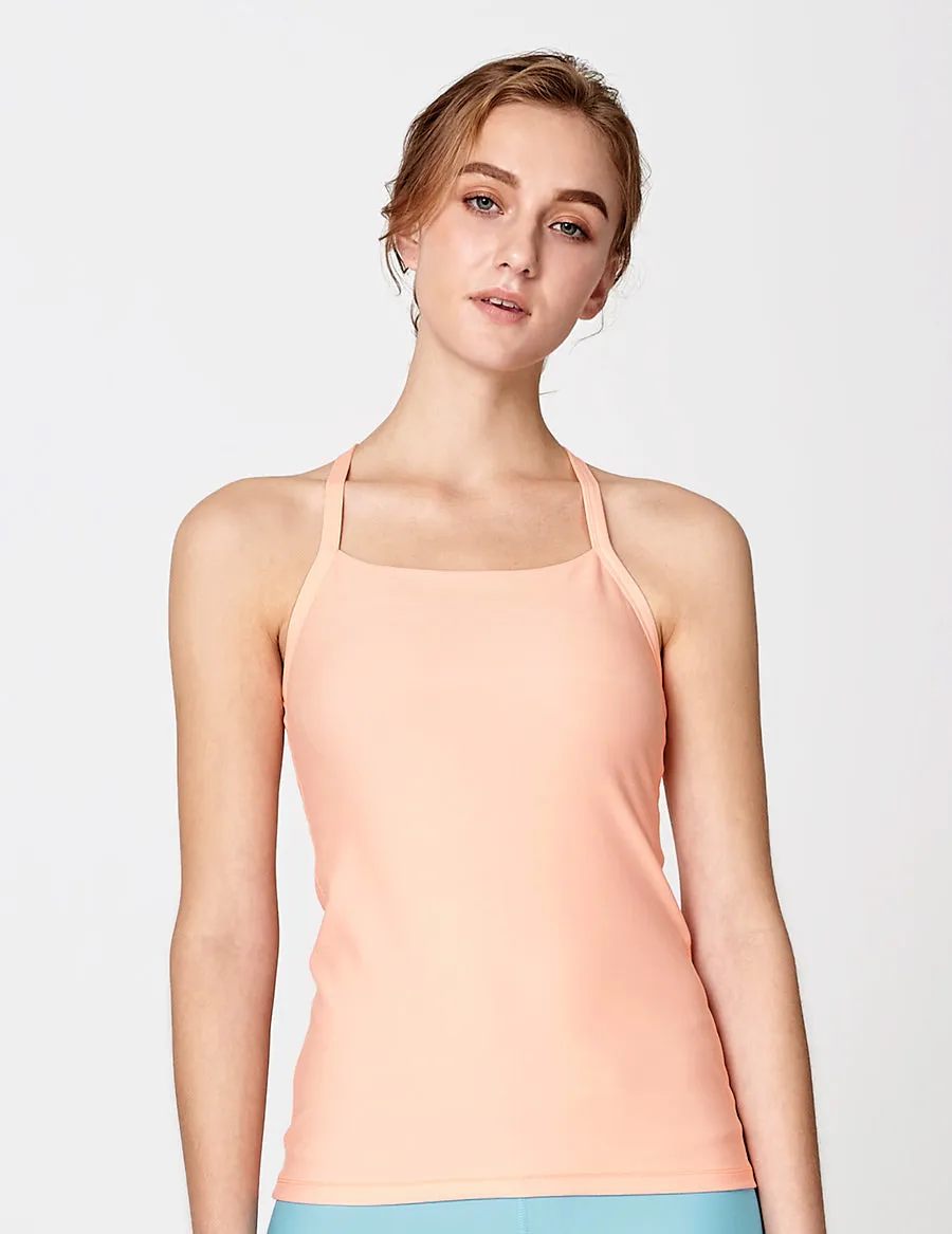 easyoga LA-VEDA Equil Tank - R19 Pink Cream