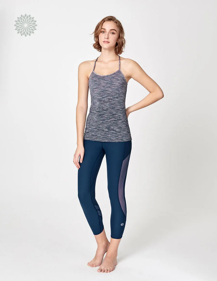 easyoga LA-VEDA Freedom Tank12 - D60 Layer Pinky/Gray Stripe
