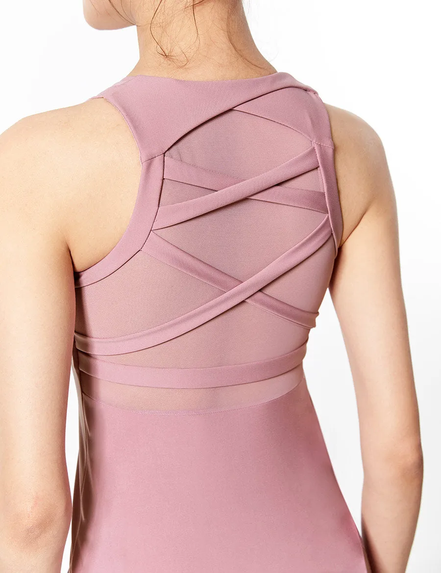 easyoga LA-VEDA Look Me Up Tank1 - P14 Dusty Rose Purple