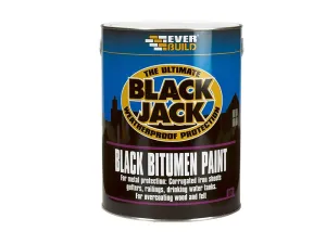 Everbuild Black Jack Bitumen Paint 5 Litre