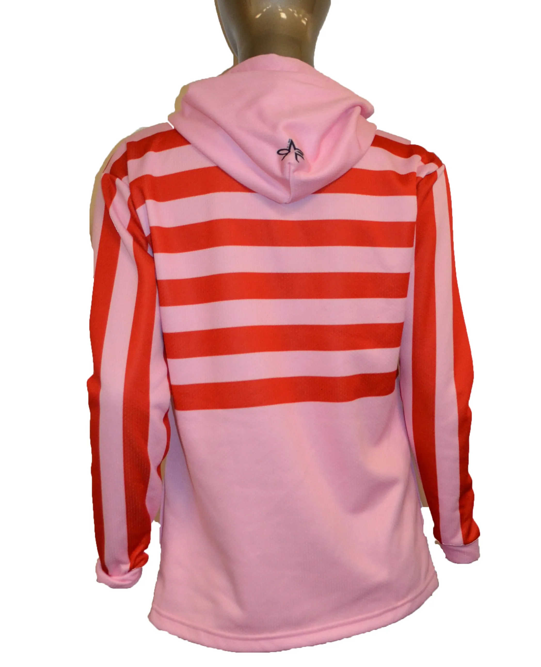 Evo9x FLAG Full Dye Sublimated Drawstring Pullover Hoodie Pink