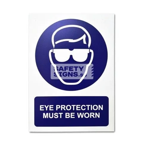 Eye Protection Must Be Worn (M001_ALU)
