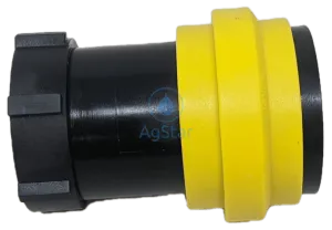 FEMALE DRY POPPET COUPLER, 1" FEMALE NPT THREADS