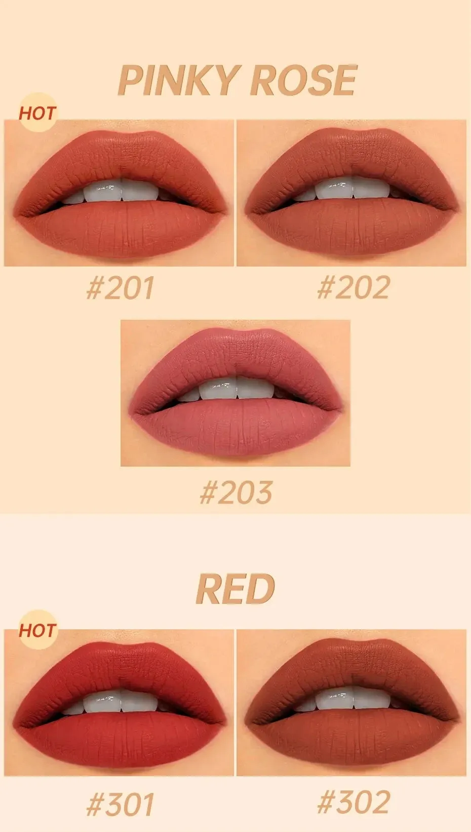 FOCALLURE Waterproof Natural Super Soft Matte Lipstick
