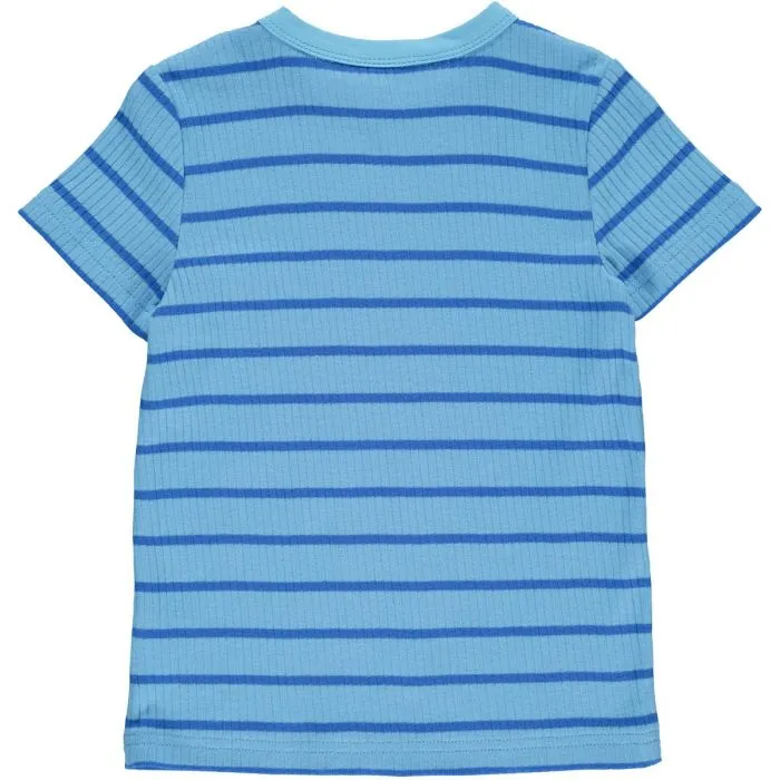 Fred's World Alfa Stripe Shirt - Bunny Blue