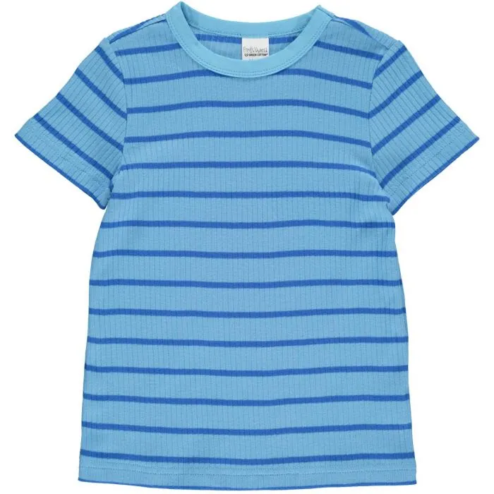 Fred's World Alfa Stripe Shirt - Bunny Blue
