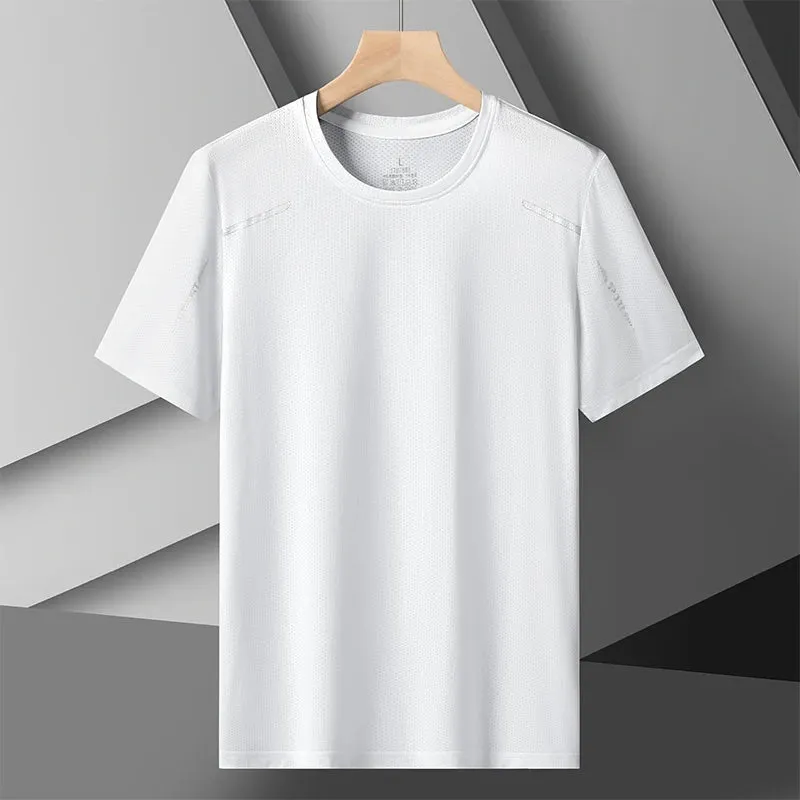 Free Shipping Camping T-Shirts Men Summer Plus Size 5XL Male Tshirt Sports Tee Shirt Basic Man Tops Running Clothing Young Wear