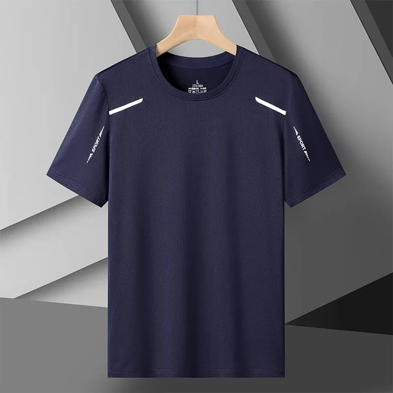 Free Shipping Camping T-Shirts Men Summer Plus Size 5XL Male Tshirt Sports Tee Shirt Basic Man Tops Running Clothing Young Wear