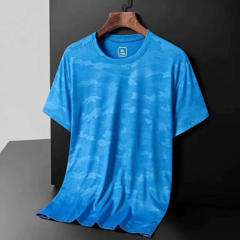 Free Shipping Camping T-Shirts Men Summer Plus Size 5XL Male Tshirt Sports Tee Shirt Basic Man Tops Running Clothing Young Wear