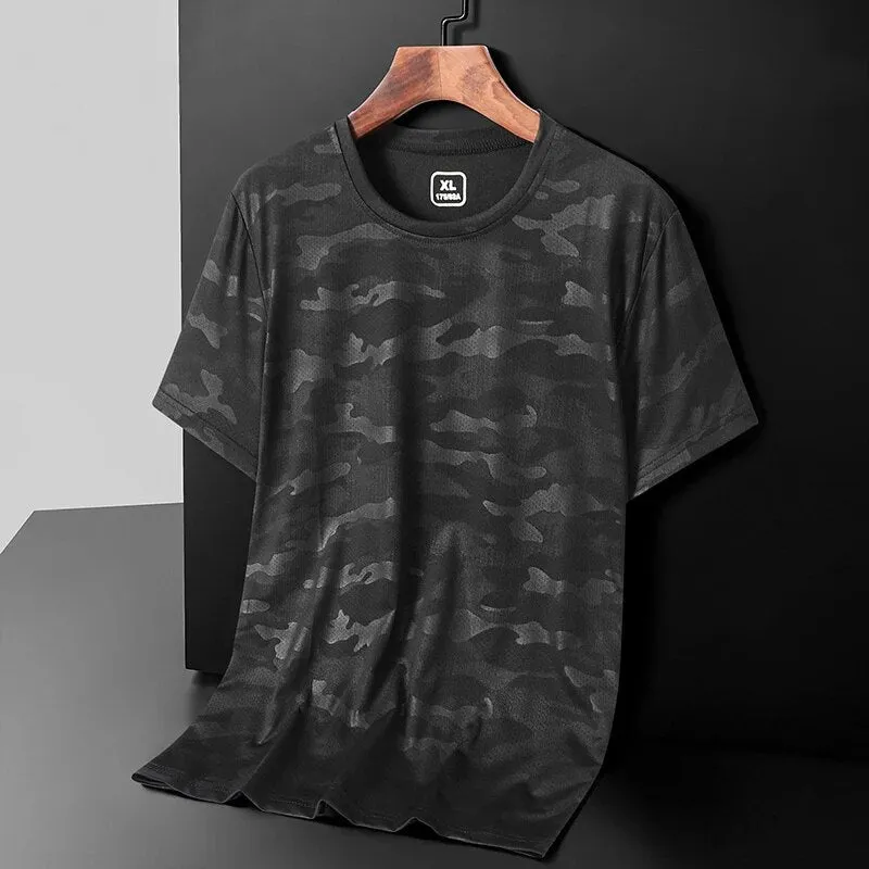 Free Shipping Camping T-Shirts Men Summer Plus Size 5XL Male Tshirt Sports Tee Shirt Basic Man Tops Running Clothing Young Wear