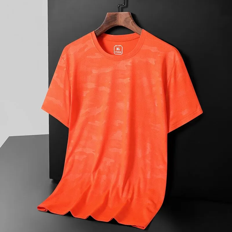 Free Shipping Camping T-Shirts Men Summer Plus Size 5XL Male Tshirt Sports Tee Shirt Basic Man Tops Running Clothing Young Wear