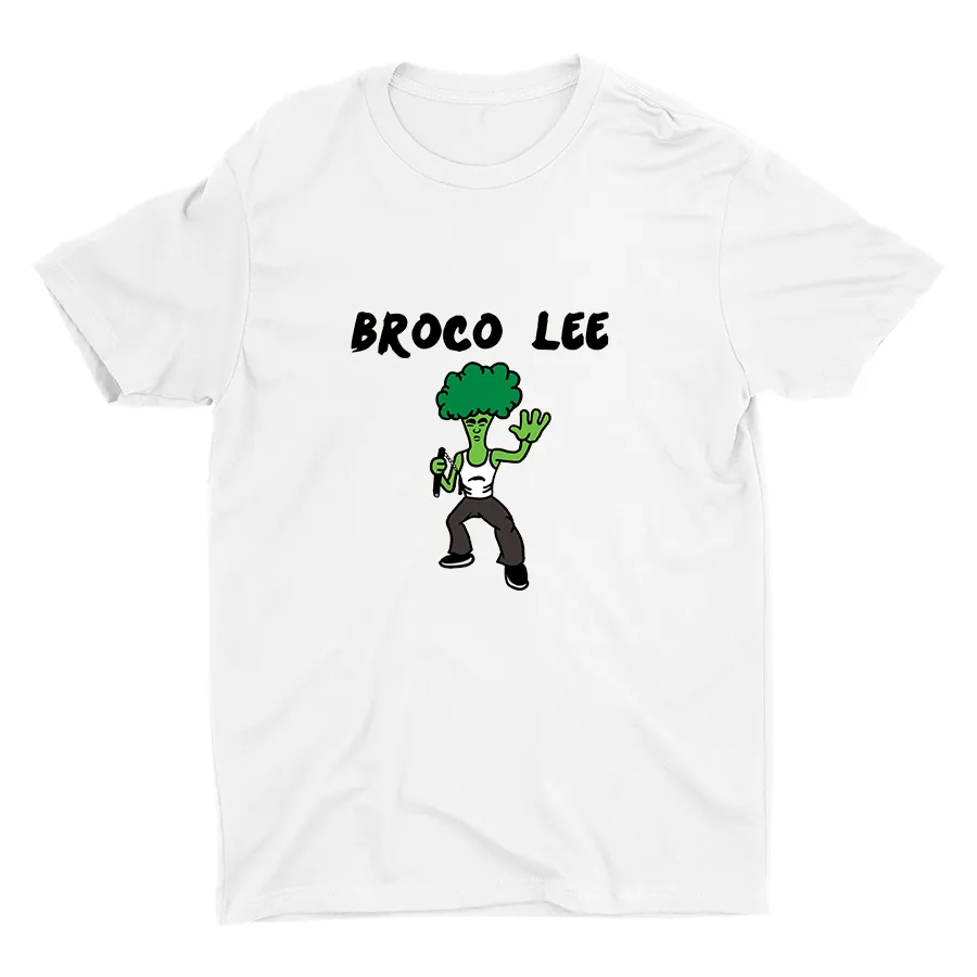 Funny "BROCO LEE" Printed Cotton Tee