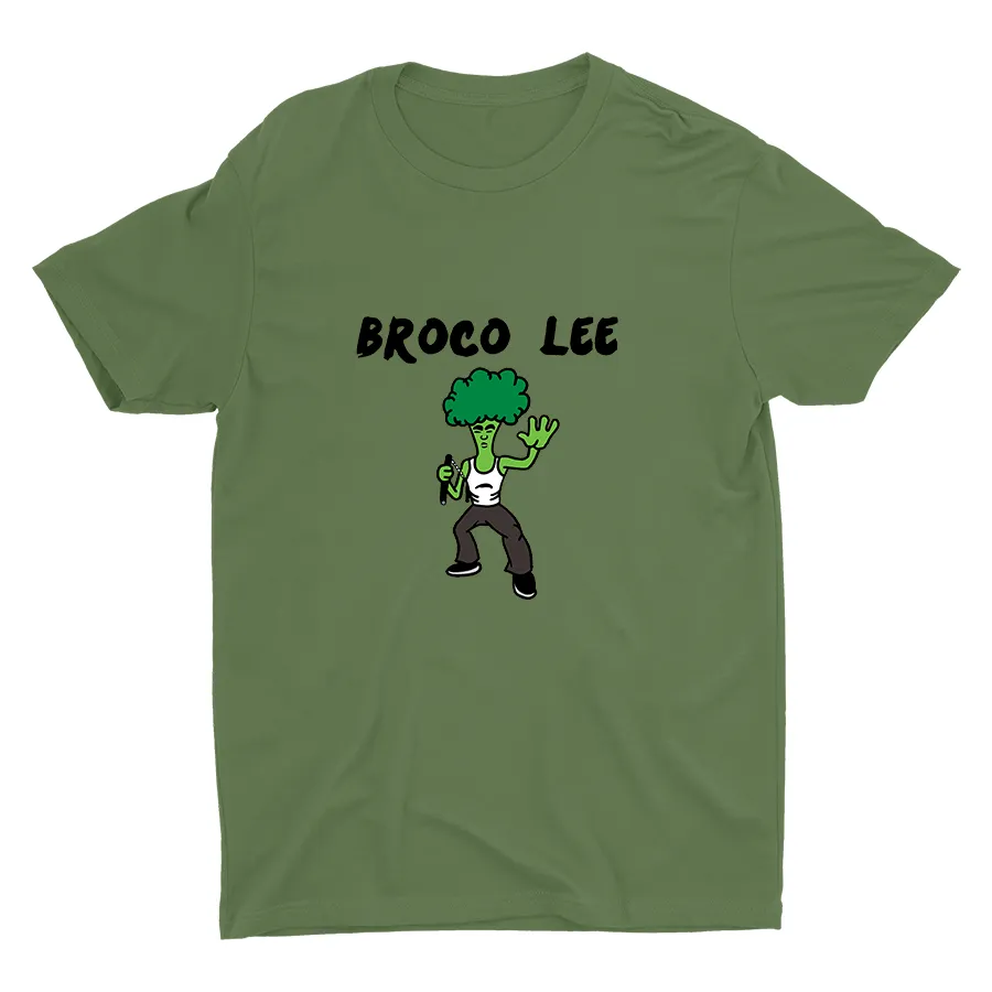 Funny "BROCO LEE" Printed Cotton Tee