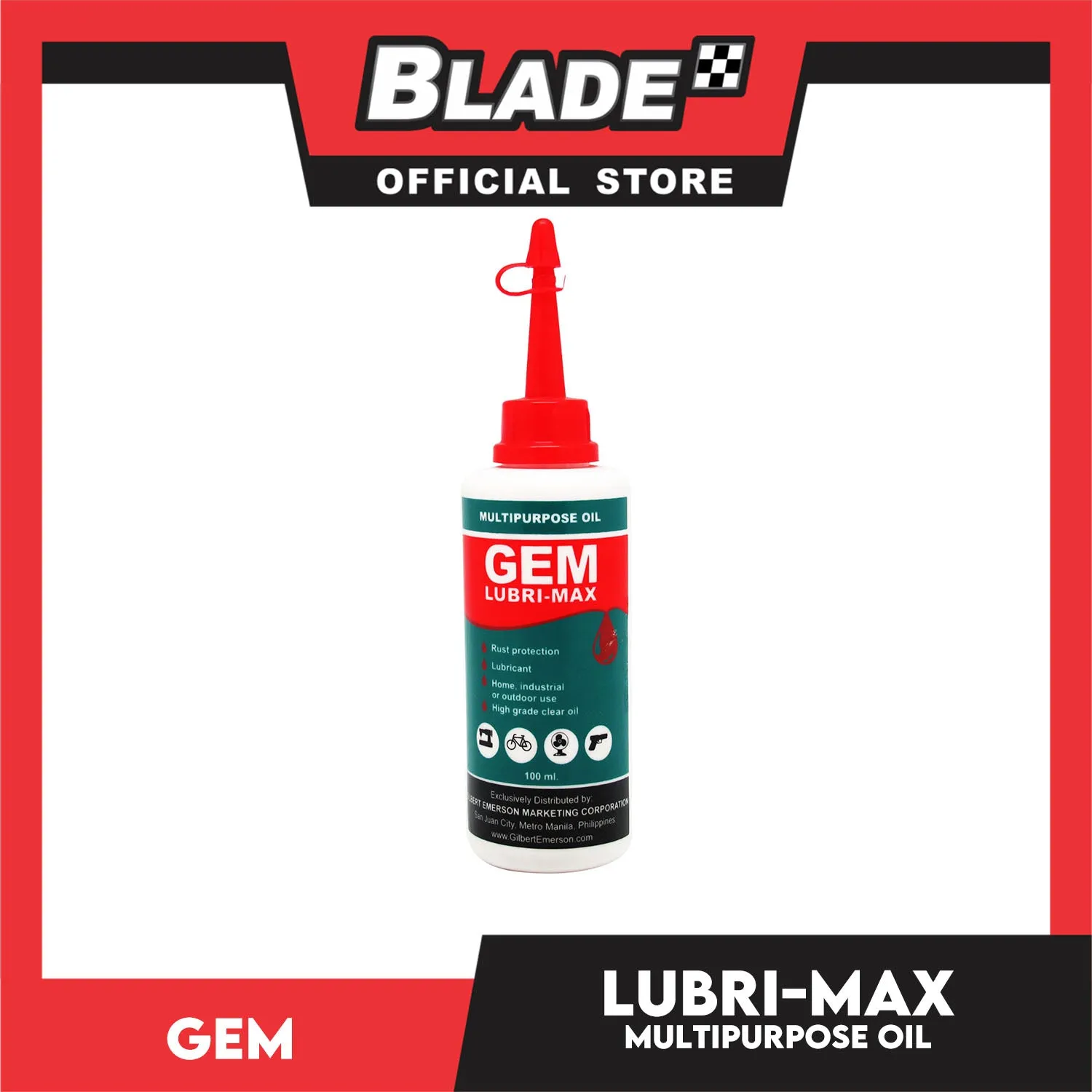Gem Lubri-Max Multi-Purpose Oil 100mL