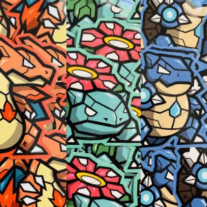 GEN1 Starter - 3 Sticker Pack
