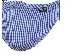 Gingham printed mask