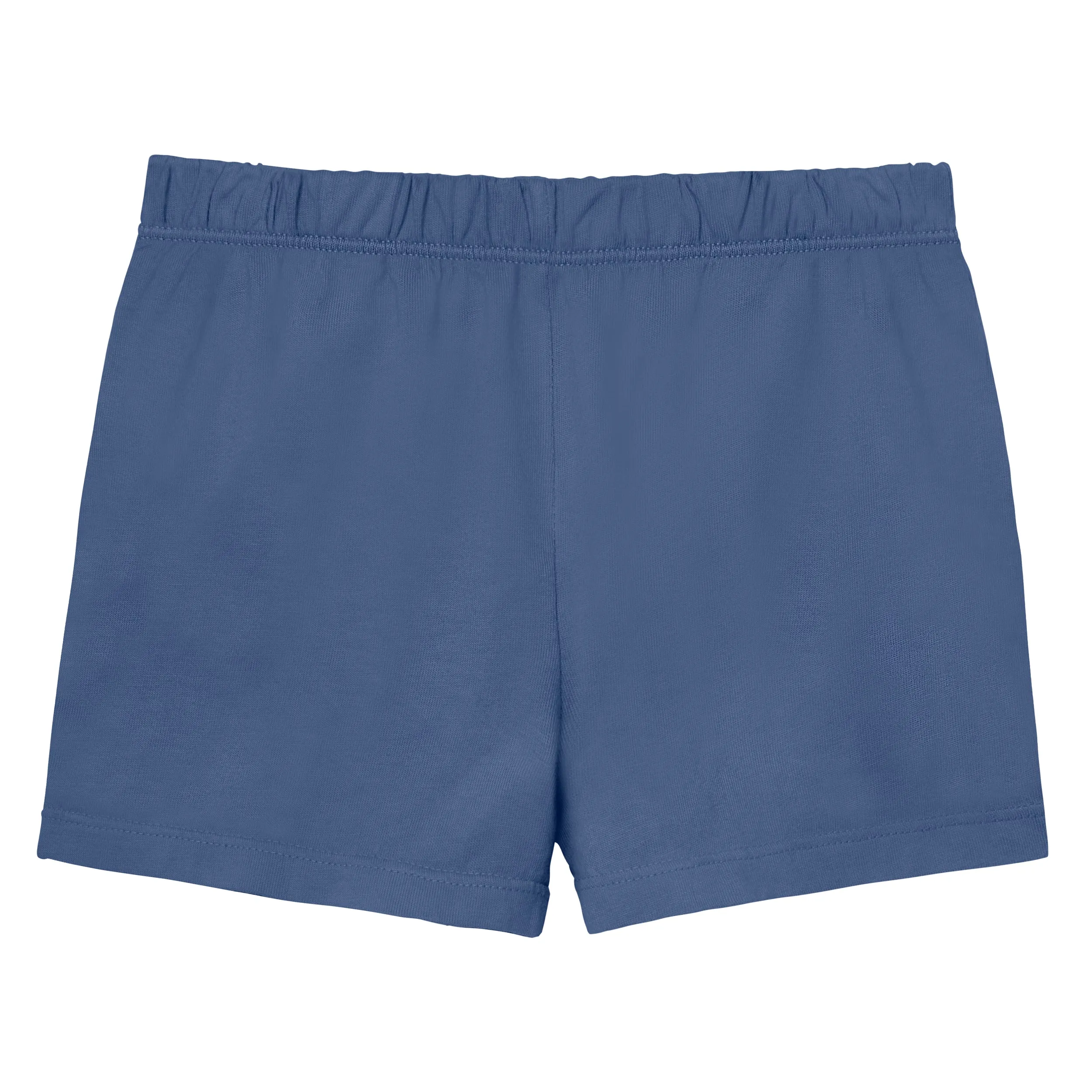 Girls Soft Cotton UPF 50  Jersey Pocket Shorts | Smurf